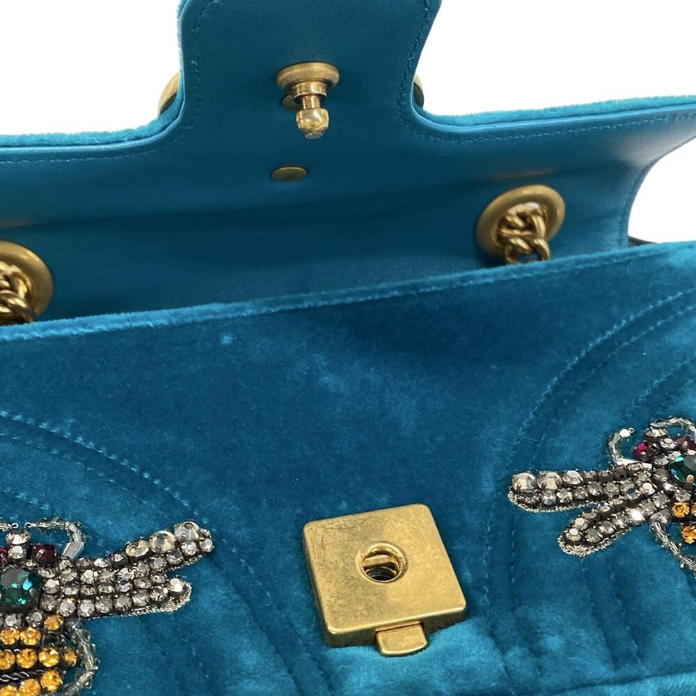 Gucci GG Marmont velvet mini bag Shoulder Bag 446744 - Picture 11 of 15